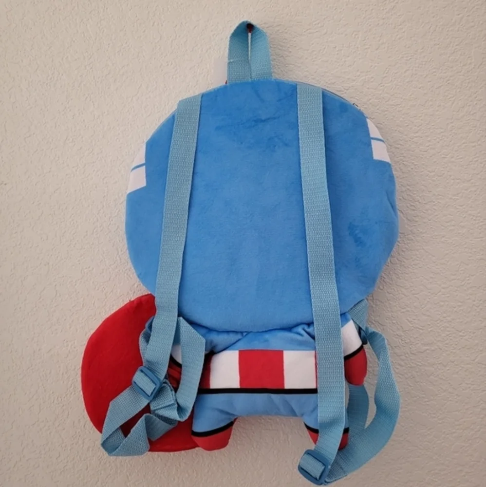 Disney Marvel Captain America Plush Blue Backpack‎